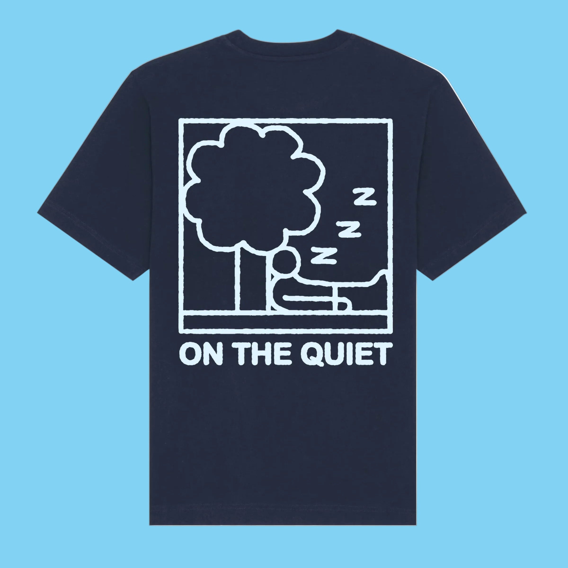 On The Quiet Zzz - T-shirt (Worker Blue) - [PRE-ORDER]