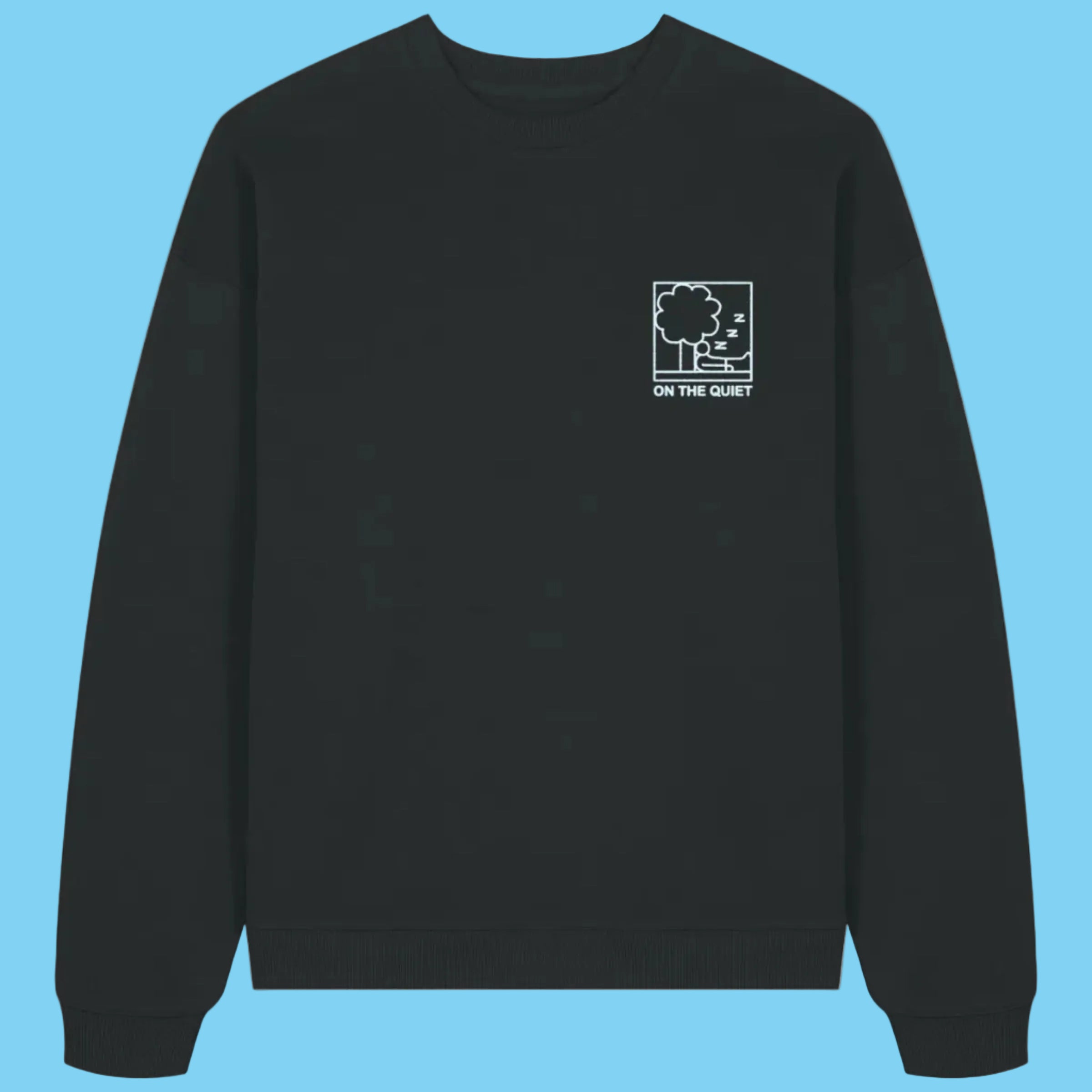 On The Quiet Zzz - Sweatshirt (Black) - [PRE-ORDER]