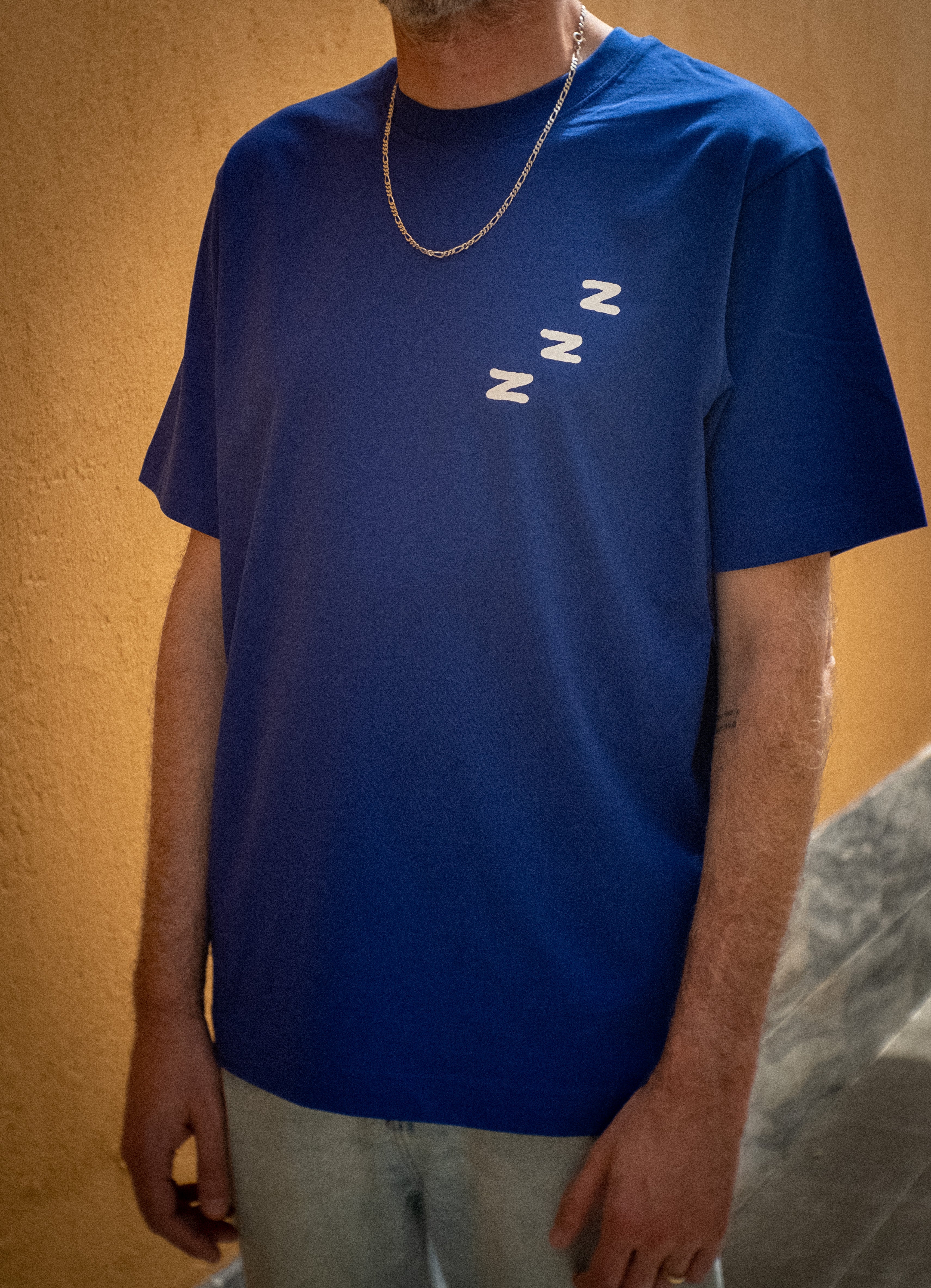 On The Quiet Zzz - T-shirt (worker blue)
