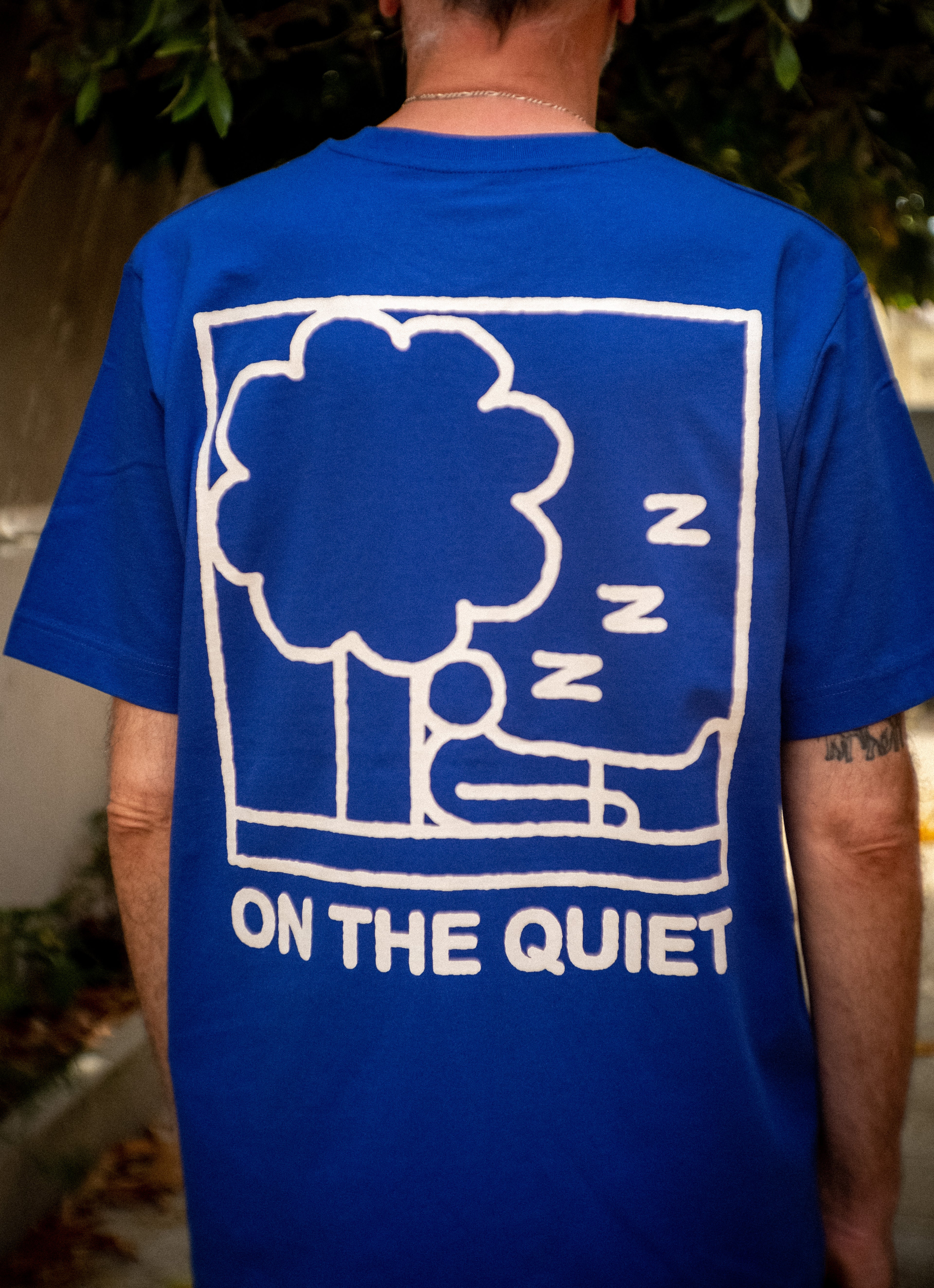 On The Quiet Zzz - T-shirt (worker blue)